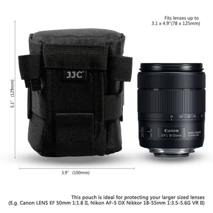 JJC Camera Lens Case Water Resistant Lens Pouch for DSLR Camera Lens