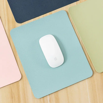 Small PU mouse pad Non-Slip Gaming Desktop Leather Mouse Pad