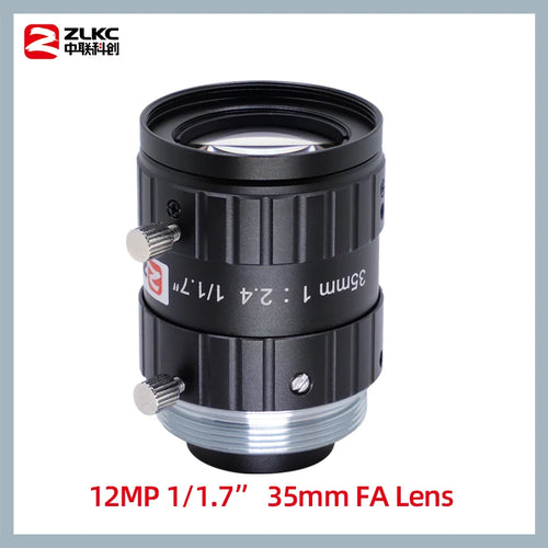 ZLKC 1/1.7 Inch Lens FA 4mm 6mm 12mm 16mm 25mm 35mm 50mm 75mm Fixed