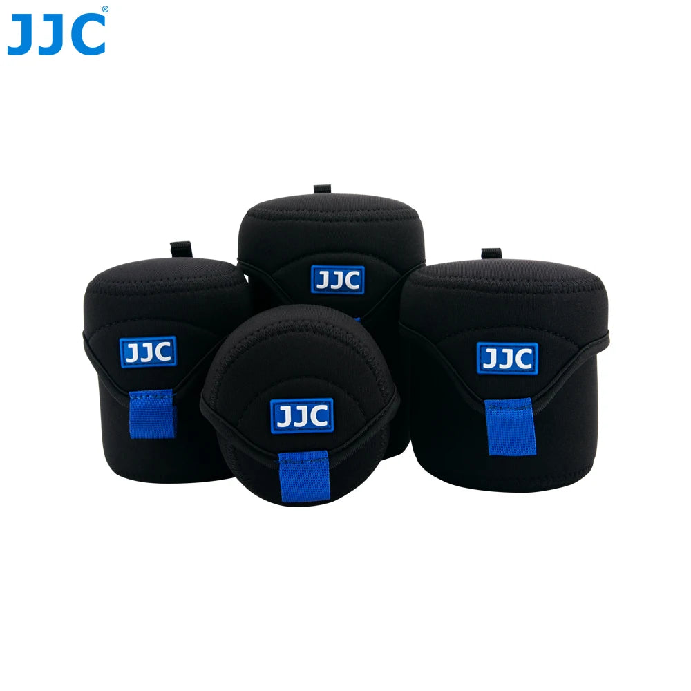 JJC Water Resistant Neoprene Camera Lens Pouch Case Fold-Over Lens Bag