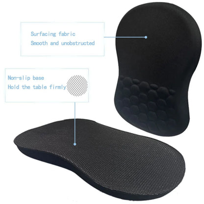 Ergonomic Wrist Support Mouse Pad: Non-Slip High-Elastic Memory Cotton