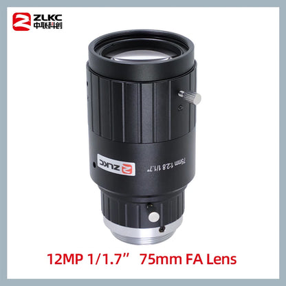 ZLKC 1/1.7 Inch Lens FA 4mm 6mm 12mm 16mm 25mm 35mm 50mm 75mm Fixed