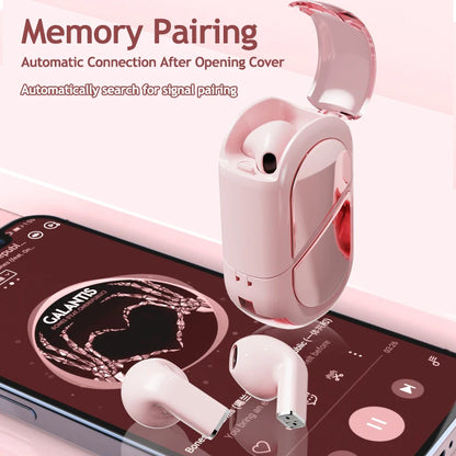 New Fashionable Bluetooth Wireless Headphone Heart Shaped TWS Headset