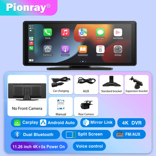 Pionray 7/10 inches android auto Universal Portable CarPlay for Car