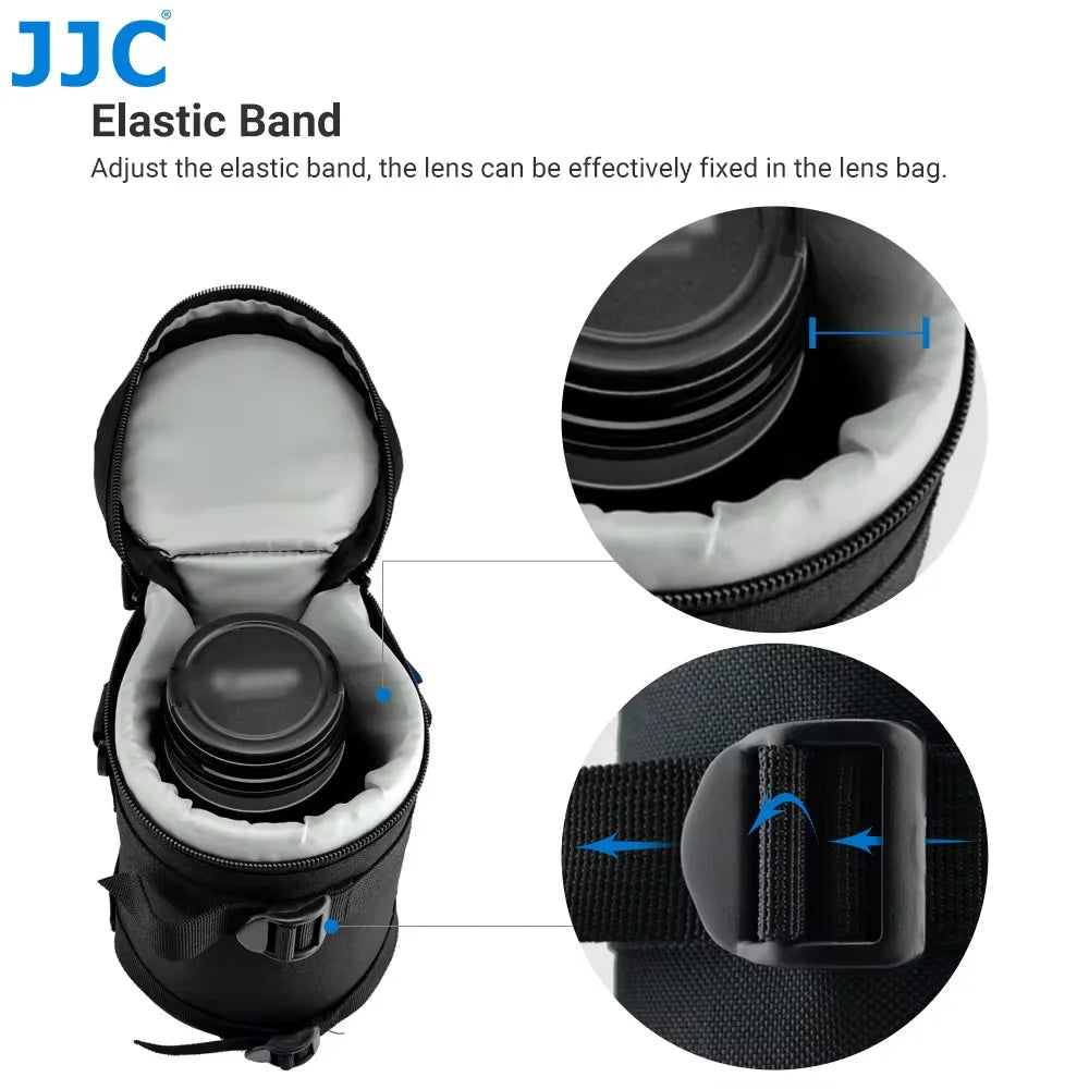 JJC Camera Lens Case Water Resistant Lens Pouch for DSLR Camera Lens