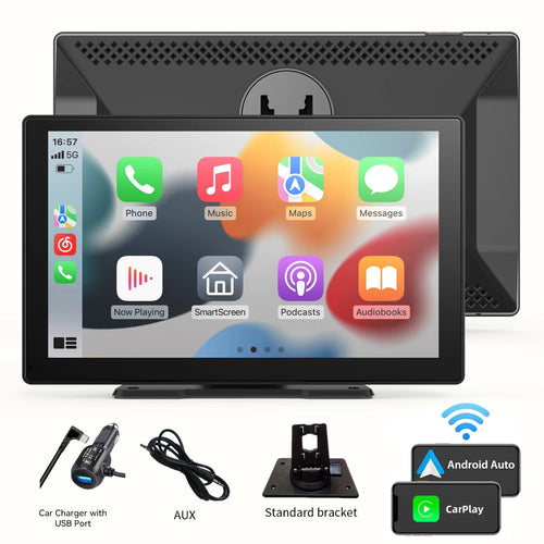 Universal Portable Wireless Carplay Screen for Car with Android Auto
