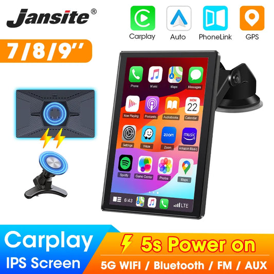 7/8/9'' Support Orientation & Portrait Car Mirror Radio Wireless