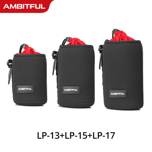 S/M/L/XL Camera Lens Pouch Drawstring Bag for All Camera DSLR