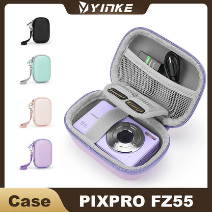 Yinke Hard EVA Camera Case For KODAK PIXPRO FZ55 Shockproof Plush
