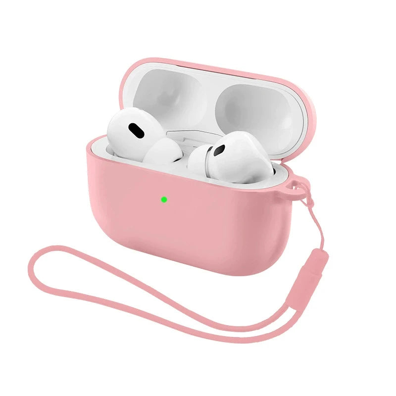 Soft Silicone Earphone Case with Strap for Airpods Pro 3 2 2nd