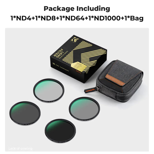 K&F CONCEPT 49-82mm ND Filters ND4/ND8/ND64/ND1000/GND8/GND16 Camera