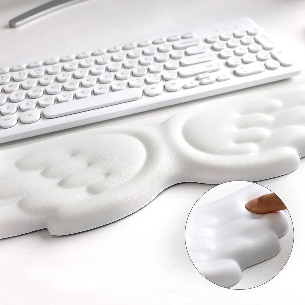 Angel Wings Shaped Keyboard Mouse Wrist Rest Wing Memory Foam