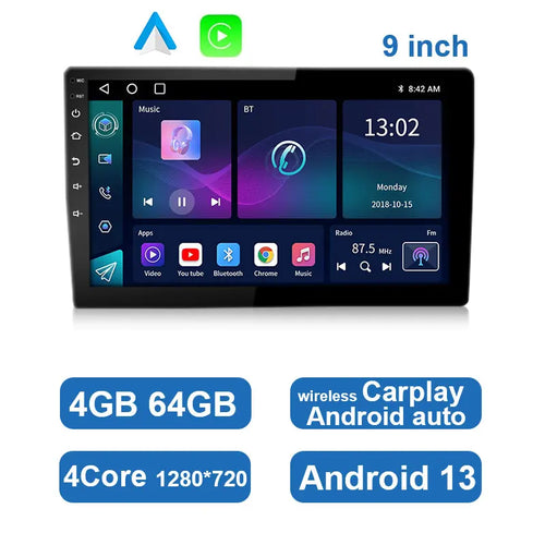 ESSGOO 7 9 10" Car Radio Android Auto Carplay Car Stereo Multimedia