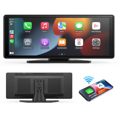 Universal Portable Wireless Carplay Screen for Car with Android Auto