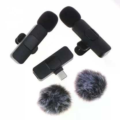 K9 Wireless  Microphone Mini Audio Video Recording Mic For Phone