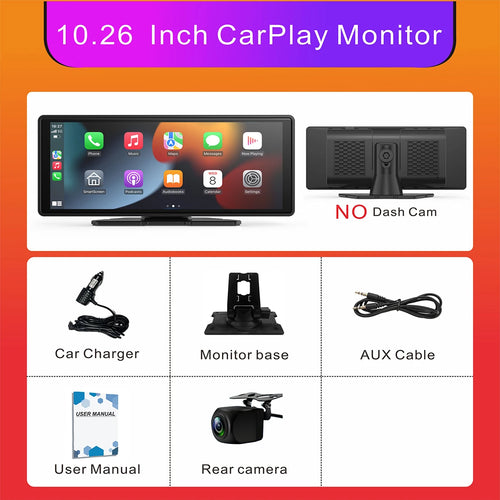 Universal Portable Wireless Carplay Screen for Car with Android Auto