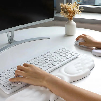 Angel Wings Shaped Keyboard Mouse Wrist Rest Wing Memory Foam