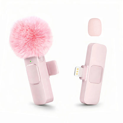 Wireless Lapel Microphone, Lightning Connector, mini Clip Microphone,