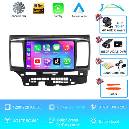 Android 16 For MITSUBISHI LANCER 9 10 X 2008 - 2016 Car Radio Video