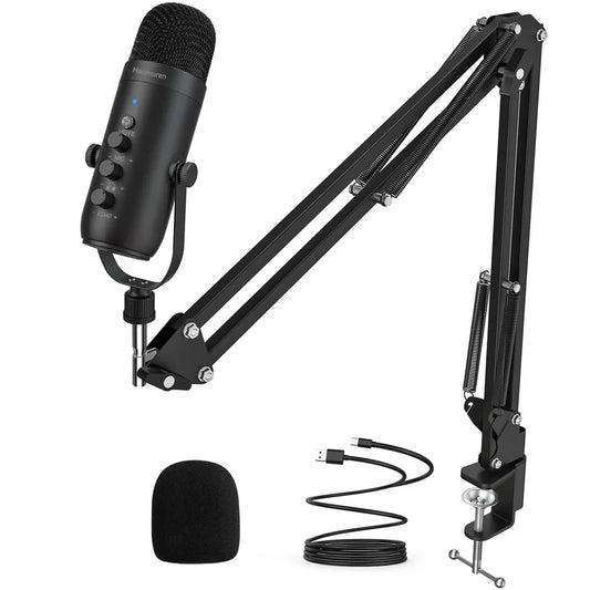 Haomuren Professional USB Streaming Podcast PC Microphone Studio