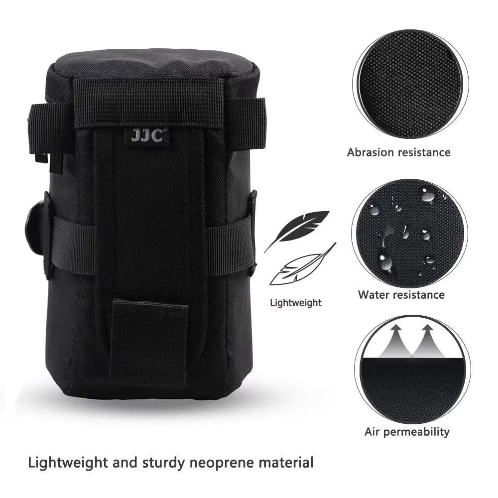 JJC Camera Lens Case Water Resistant Lens Pouch for DSLR Camera Lens