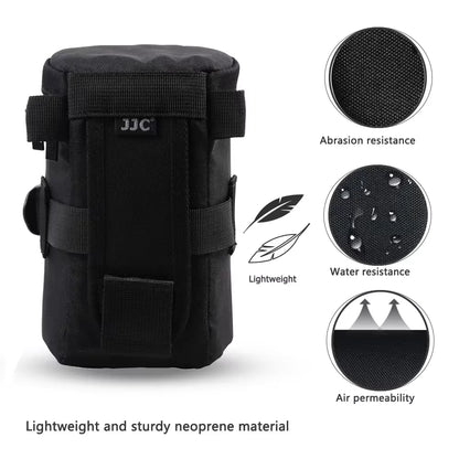 JJC Camera Lens Case Water Resistant Lens Pouch for DSLR Camera Lens