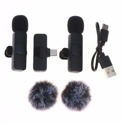 K9 Wireless  Microphone Mini Audio Video Recording Mic For Phone