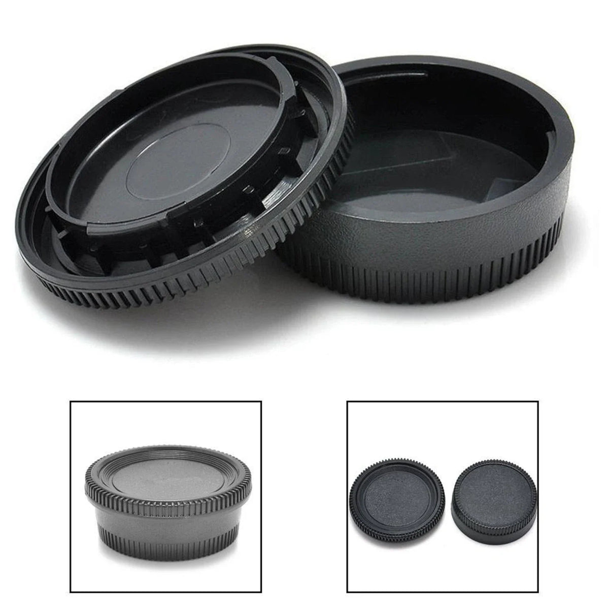 Camera Front Body Cap+Camera Lenses Rear Lens Cover for Nikon Z Camera