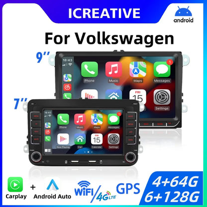 2Din Car Radio Android for Volkswagen Golf 5 6 Polo Passat B6 B7 CC