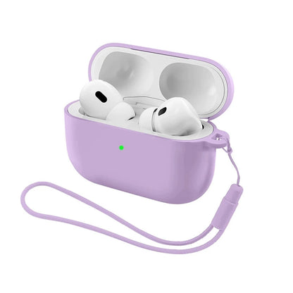 Soft Silicone Earphone Case with Strap for Airpods Pro 3 2 2nd