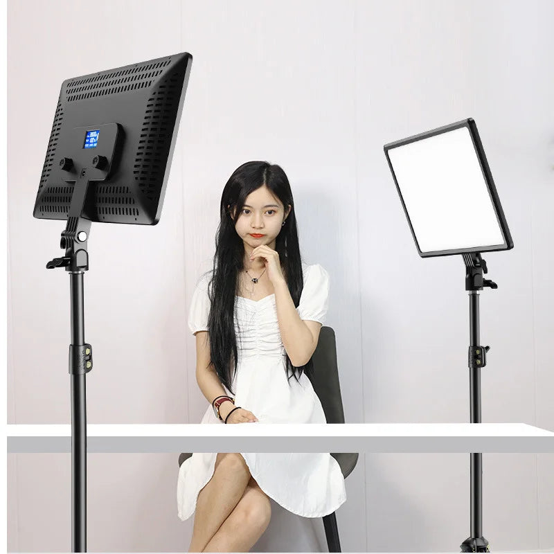 14inch 10inch LED Video Light Panel EU Plug 3200K-6000K Photography