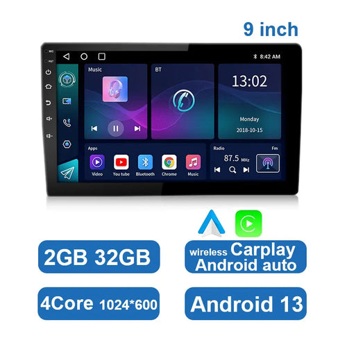 ESSGOO 7 9 10" Car Radio Android Auto Carplay Car Stereo Multimedia
