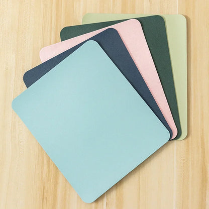 Small PU mouse pad Non-Slip Gaming Desktop Leather Mouse Pad