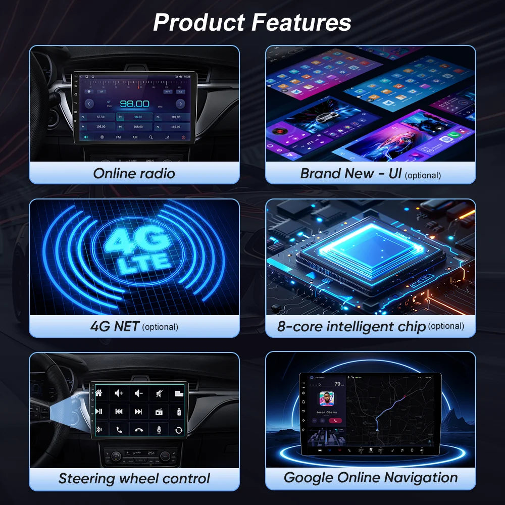 Car Android 16 Radio Stereo For Citroen Berlingo B9 Peugeot Partner