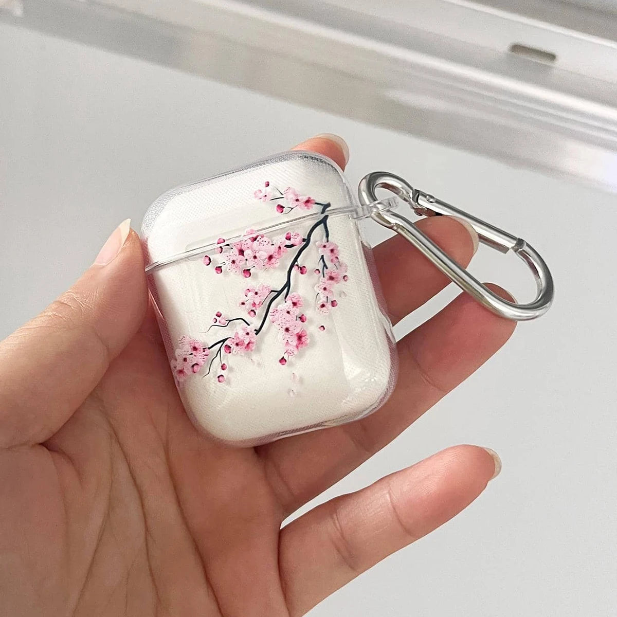 Clear TPU Sakura Custom   Cases For Airpods pro2  Fashion Silicon