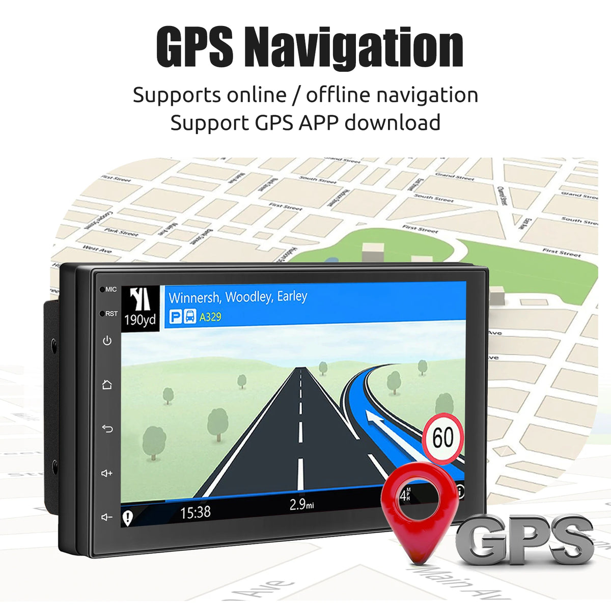 ESSGOO 7 9 10" Car Radio Android Auto Carplay Car Stereo Multimedia