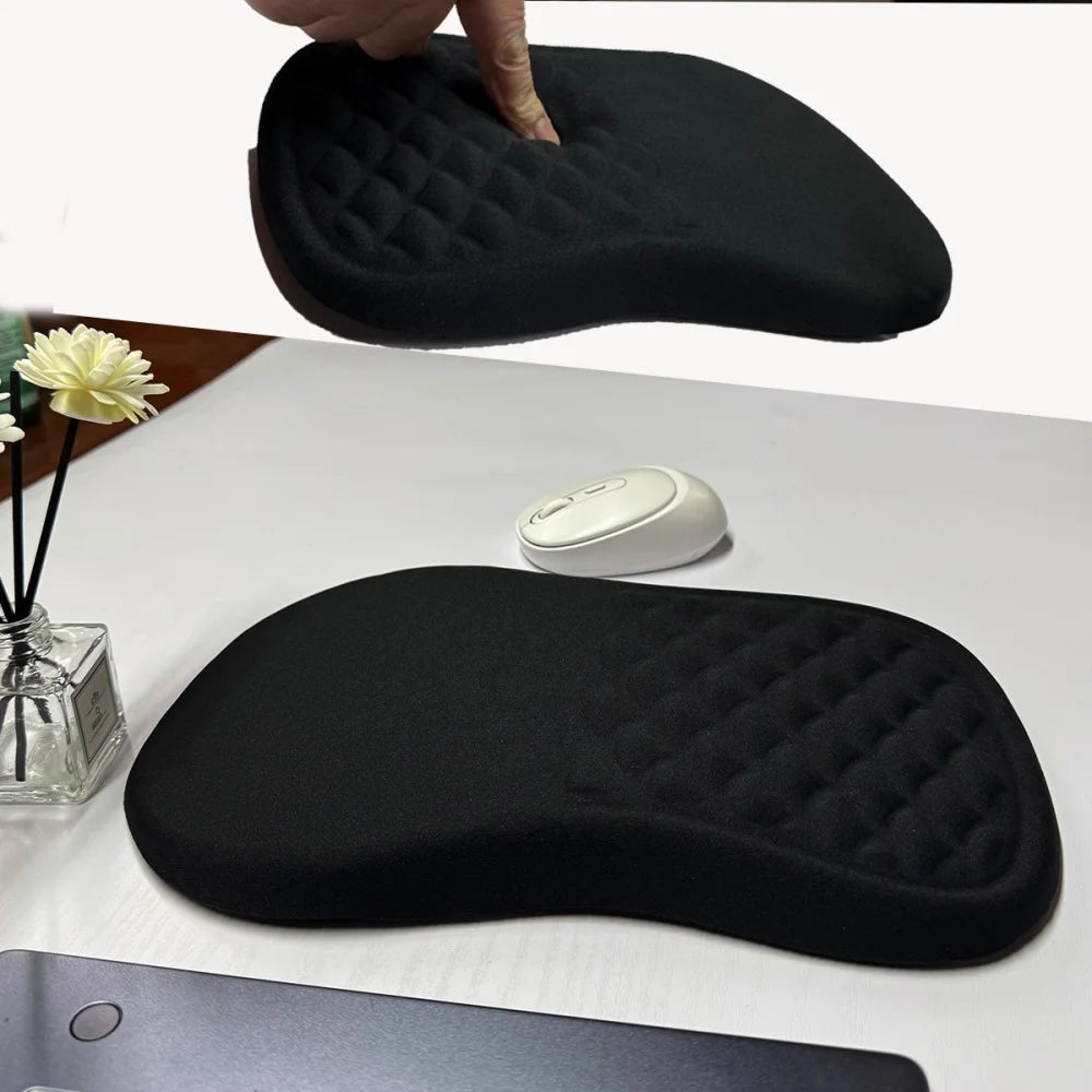 Ergonomic Wrist Support Mouse Pad: Non-Slip High-Elastic Memory Cotton