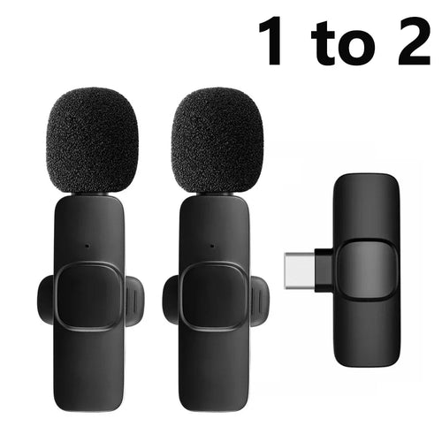 KEBIDU Wireless Lavalier Microphone Noise Cancelling Audio Video