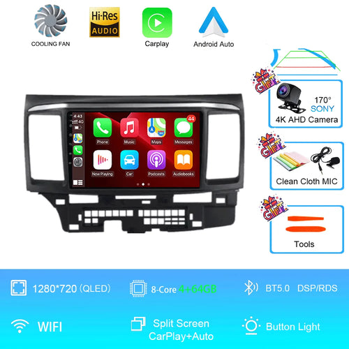 Android 16 For MITSUBISHI LANCER 9 10 X 2008 - 2016 Car Radio Video