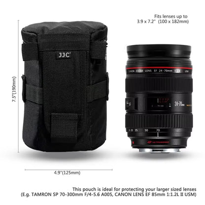 JJC Camera Lens Case Water Resistant Lens Pouch for DSLR Camera Lens