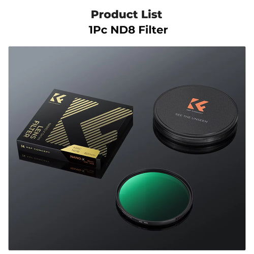 K&F CONCEPT 49-82mm ND Filters ND4/ND8/ND64/ND1000/GND8/GND16 Camera