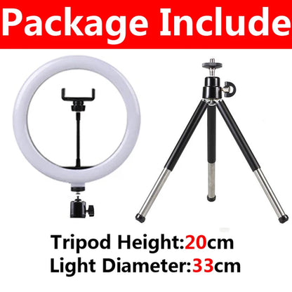 12 inch LED Ring light Photography Lighting Phone Ringlight With