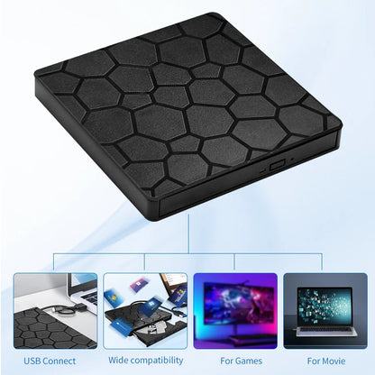 Slim 2-in-1 External DVD RW Writer Reader Player Burner USB 3.0 Type C