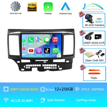 Android 16 For MITSUBISHI LANCER 9 10 X 2008 - 2016 Car Radio Video