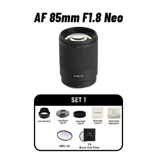 TTArtisan 85mm F1.8 NEO Full Frame Auto Focus AF Mirroless Lens for