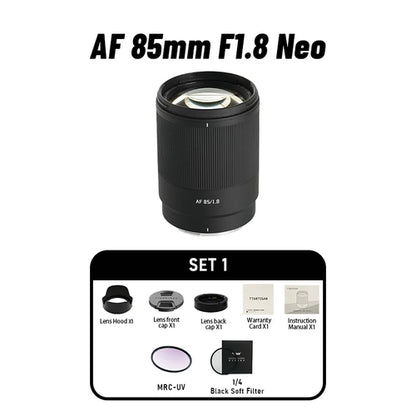 TTArtisan 85mm F1.8 NEO Full Frame Auto Focus AF Mirroless Lens for