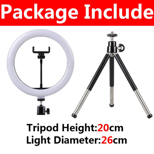 12 inch LED Ring light Photography Lighting Phone Ringlight With