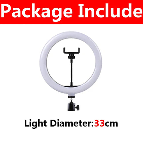 16/26/33cm LED Selfie Ring Light Dimmable LED Lamp Photography