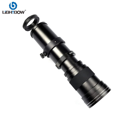Lightdow 420-800mm F8.3-F16 Manual Zoom Super Telephoto Lens with T