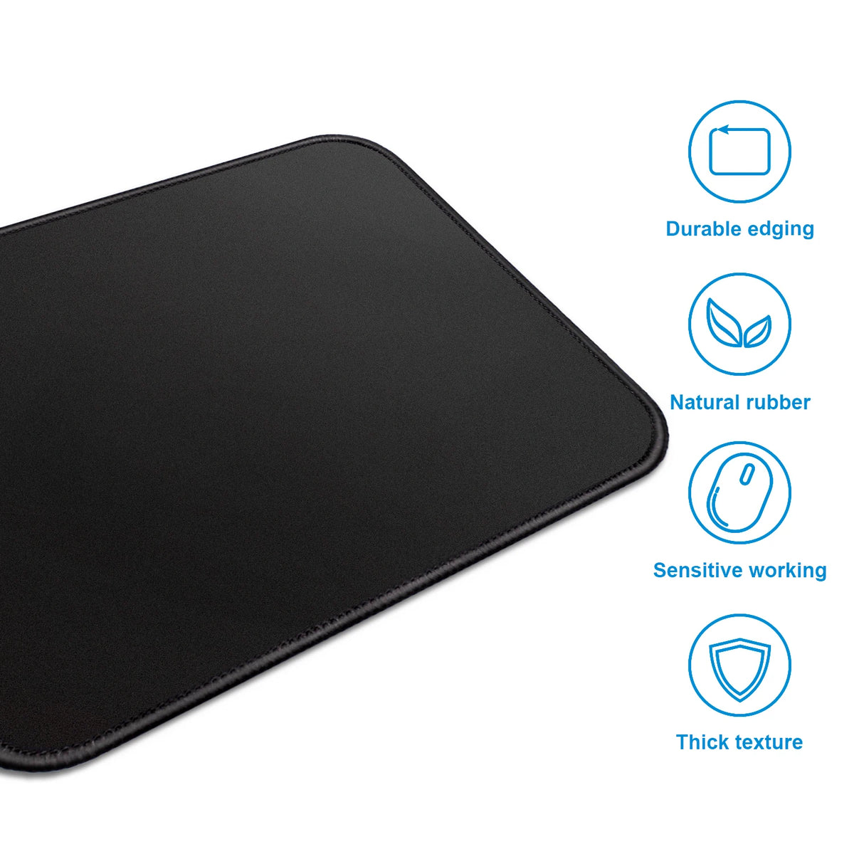 EXCO Mouse Pad with Stitched Edge Gaming Mousepad Small Non-Slip